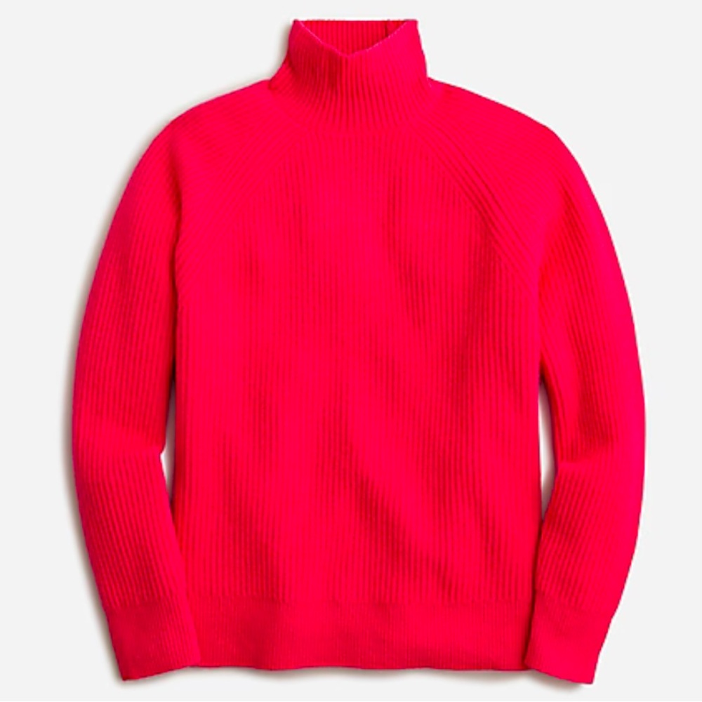J.Crew Ribbed Cashmere Turtleneck Sweater